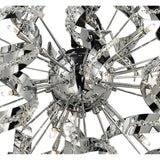 Esme 12 Light Crystal Semi-Flush Ceiling Light - Polished Chrome