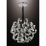 Esme 12 Light Crystal Semi-Flush Ceiling Light - Polished Chrome