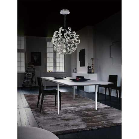 Esme 12 Light Crystal Semi-Flush Ceiling Light - Polished Chrome