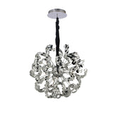 Esme 12 Light Crystal Semi-Flush Ceiling Light - Polished Chrome