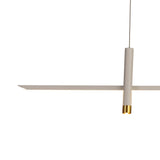 Esparta  LED Linear Suspension Light 30W 3000K - White & Gold