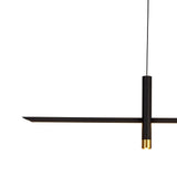 Esparta LED Linear Suspension Light 30W 3000K- Black & Gold
