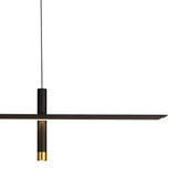 Esparta LED Linear Suspension Light 30W 3000K- Black & Gold