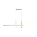 Esparta LED Linear Suspension Light 50W 3000K - White & Gold