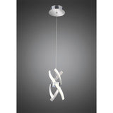 Espirales LED Pendant Light 12W 3000K – Silver & Polished Chrome