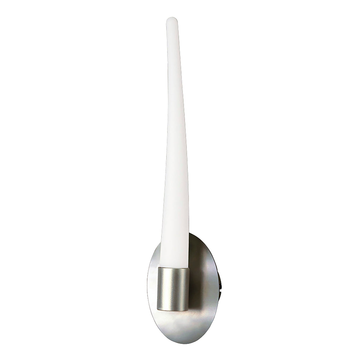 Estalacta 1 Light Bathroom Wall Light - Silver/Opal White
