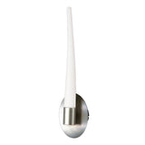 Estalacta 1 Light Bathroom Wall Light - Silver/Opal White