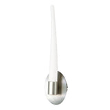 Estalacta 1 Light Bathroom Wall Light - Silver/Opal White