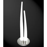 Estalacta 2 Light Bathroom Wall Light - Silver/Opal White