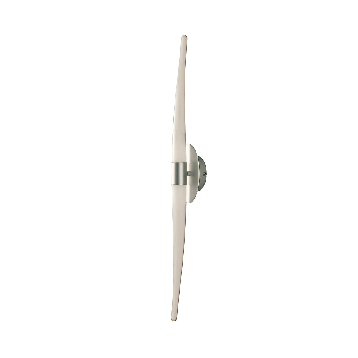 Estalacta 2 Light Large Bathroom Wall Light - Silver/Opal White