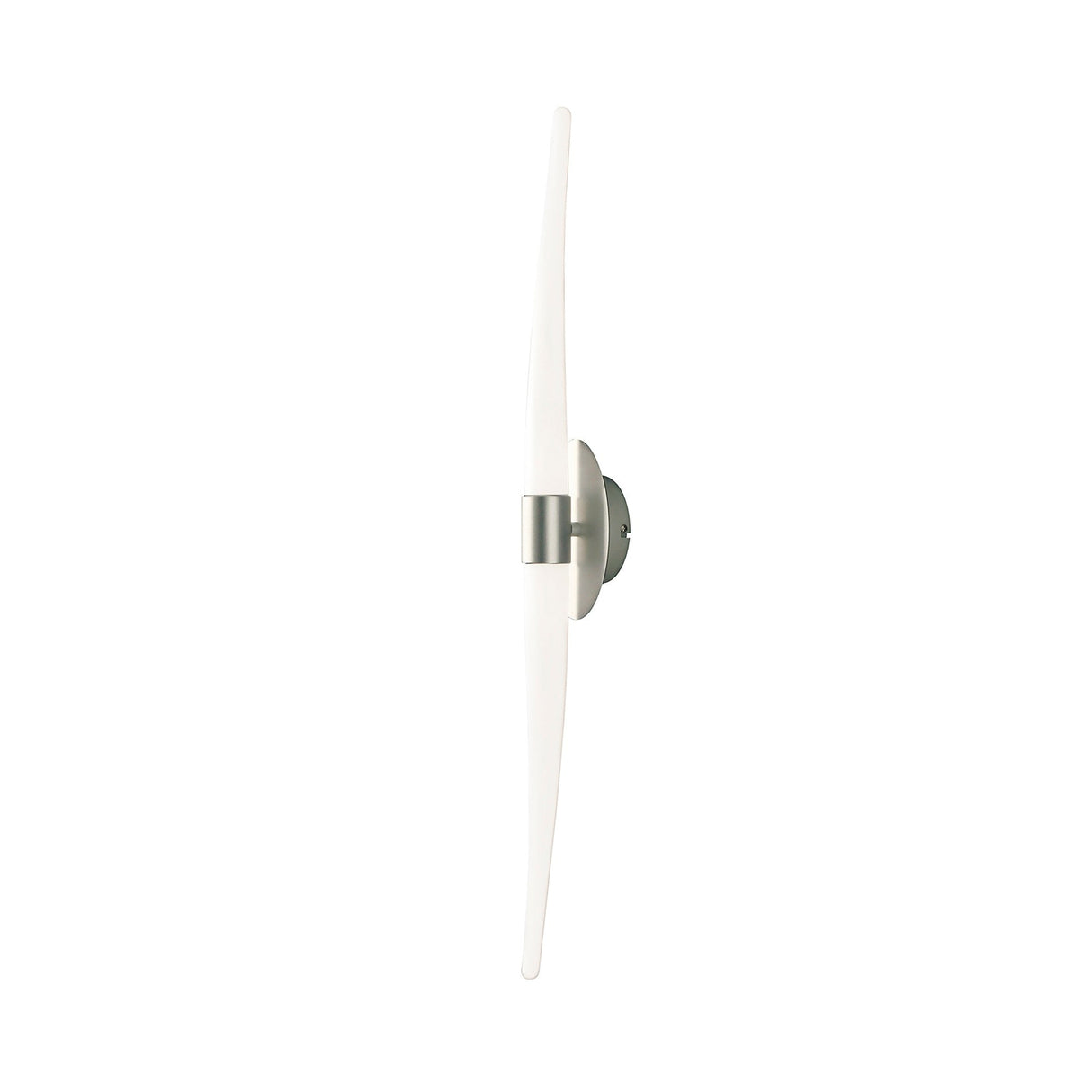 Estalacta 2 Light Large Bathroom Wall Light - Silver/Opal White