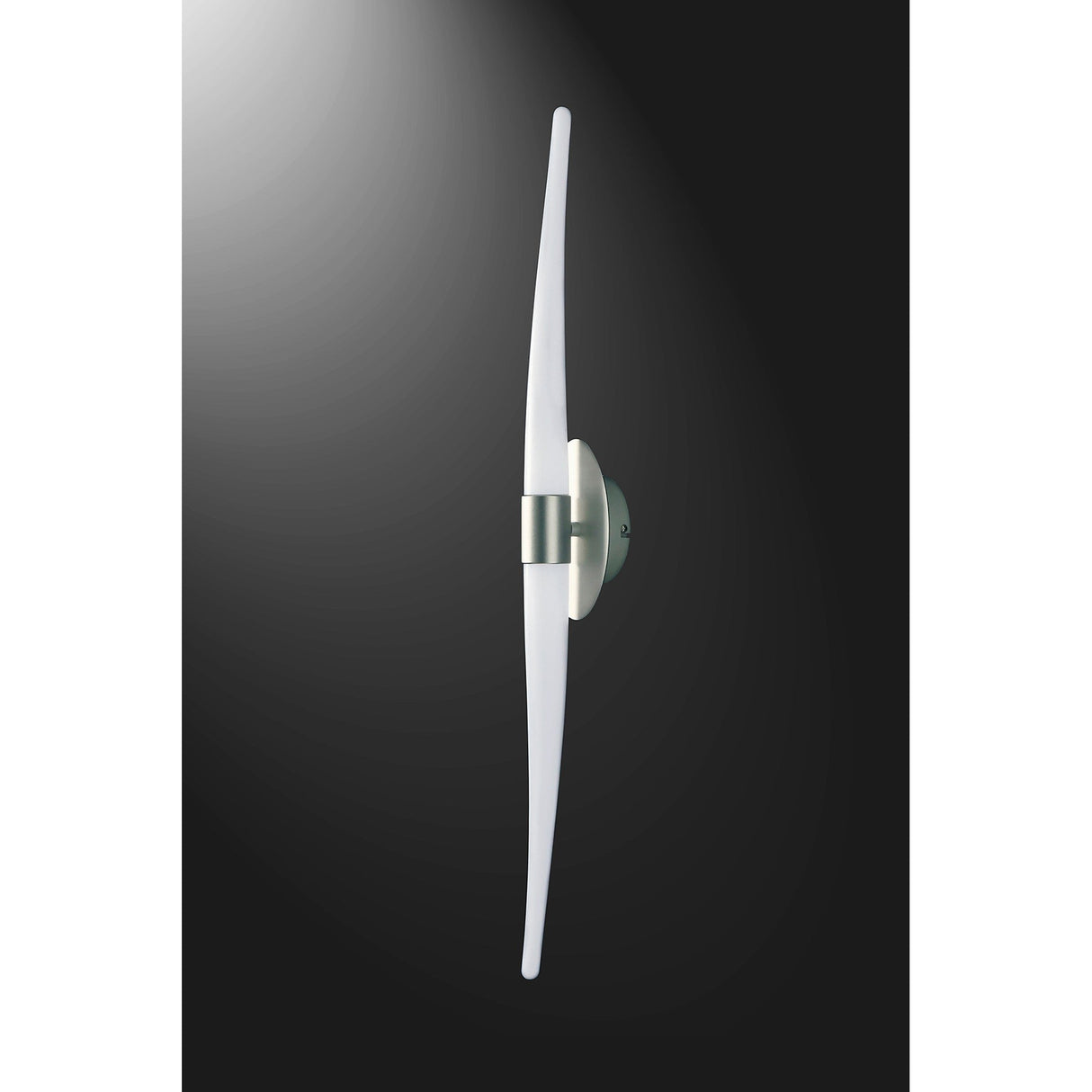 Estalacta 2 Light Large Bathroom Wall Light - Silver/Opal White