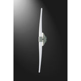 Estalacta 2 Light Large Bathroom Wall Light - Silver/Opal White