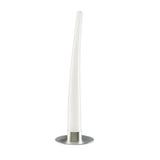 Estalacta 1 Light Outdoor Table Lamp - Silver/Opal White