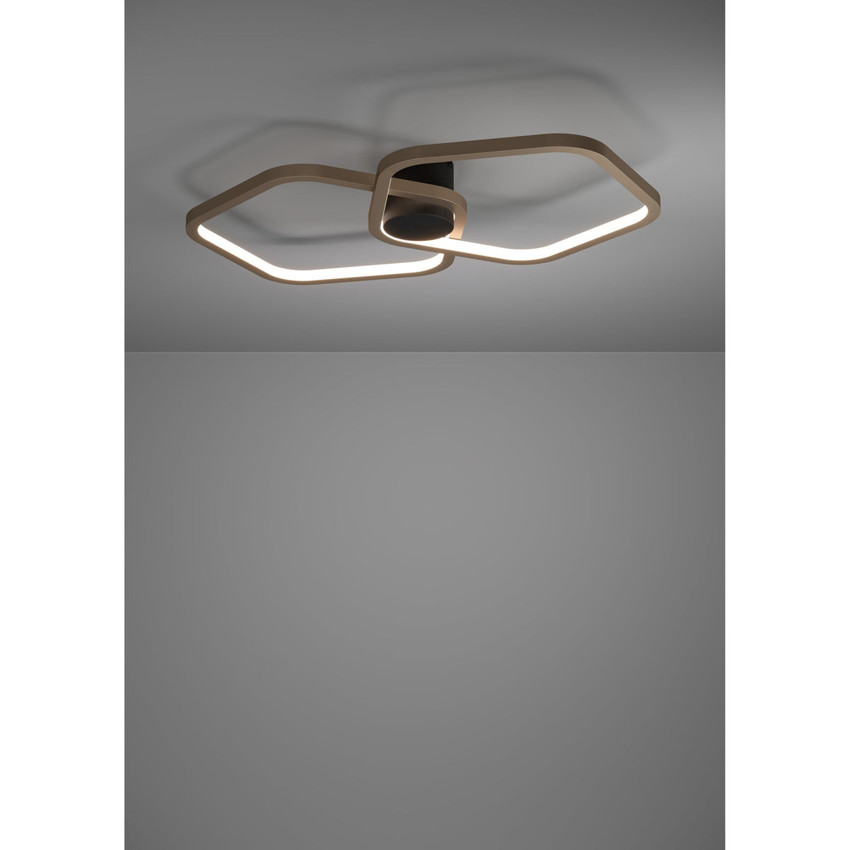 Estrella LED Flush Ceiling Light - Bronze & Black