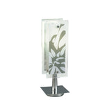 Euphoria 1 Light Opal Glass Table Lamp - Polished Chrome