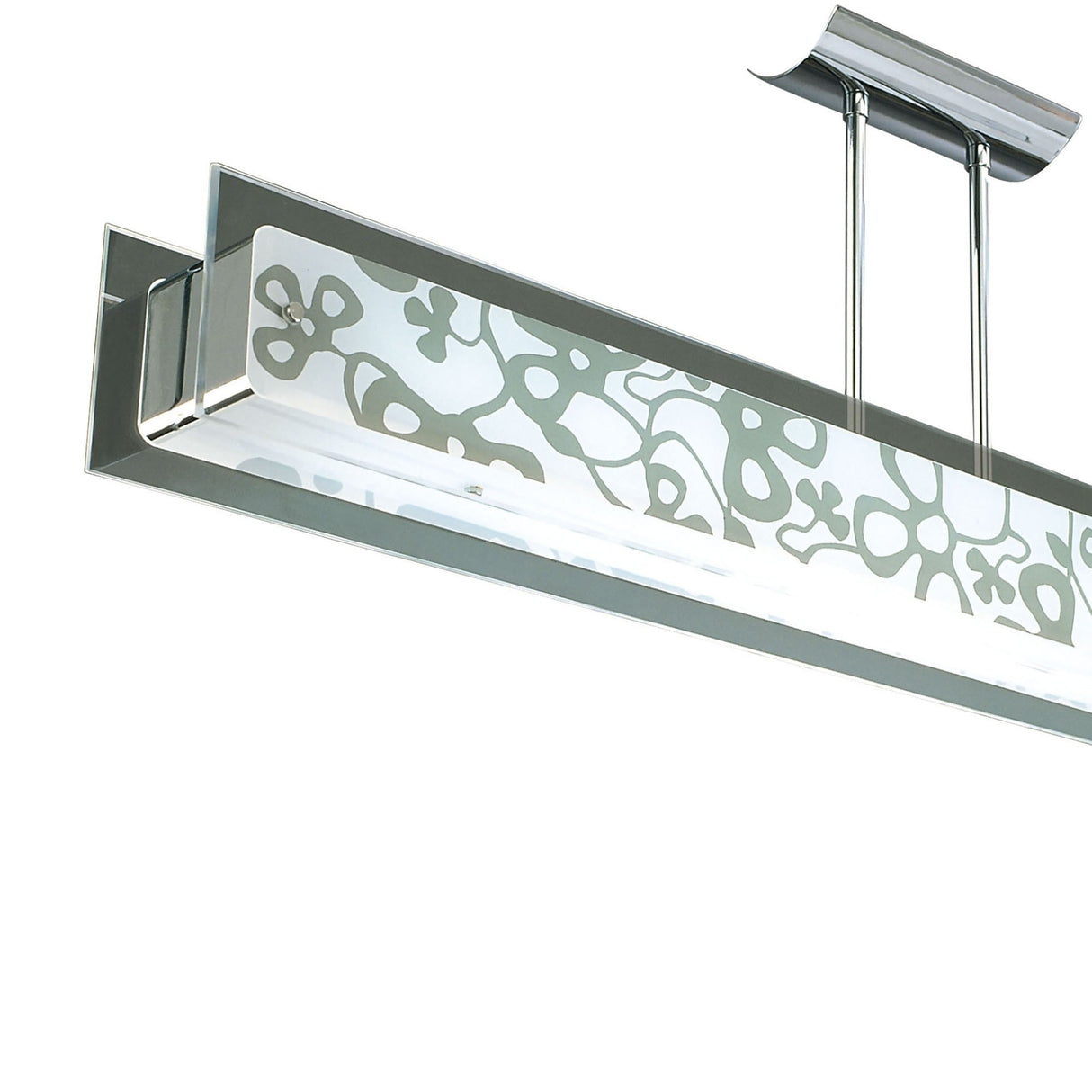 Euphoria LED Glass Semi-Flush Ceiling Light 78W 2700K - Chrome