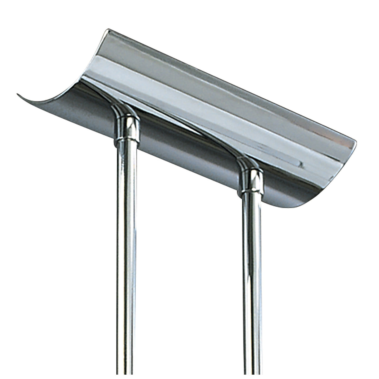 Euphoria LED Glass Semi-Flush Ceiling Light 78W 2700K - Chrome