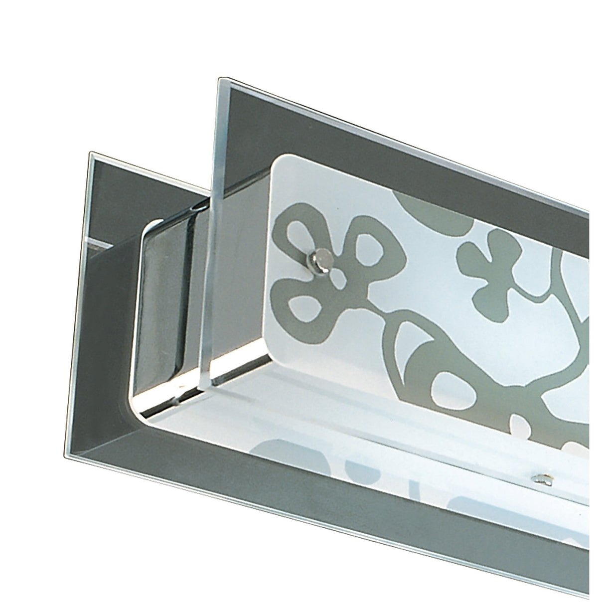 Euphoria LED Glass Semi-Flush Ceiling Light 78W 2700K - Chrome