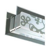 Euphoria LED Glass Semi-Flush Ceiling Light 78W 2700K - Chrome