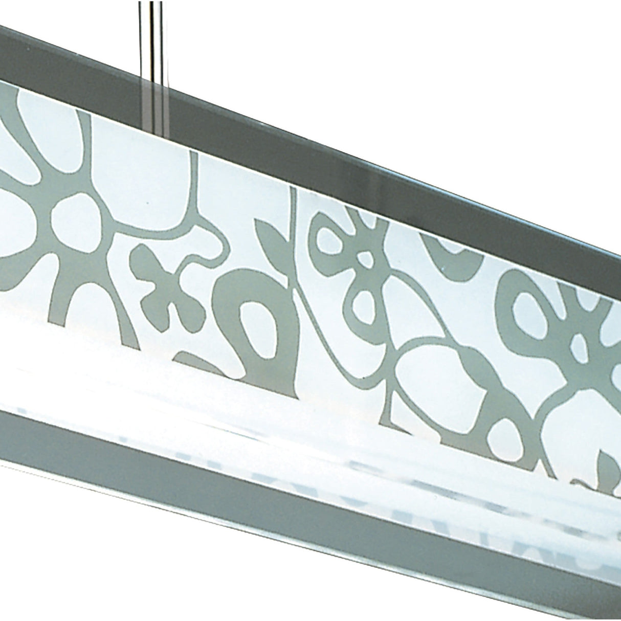 Euphoria LED Glass Semi-Flush Ceiling Light 78W 2700K - Chrome