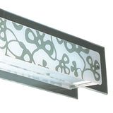 Euphoria LED Glass Semi-Flush Ceiling Light 78W 2700K - Chrome