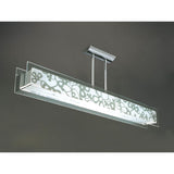 Euphoria LED Glass Semi-Flush Ceiling Light 78W 2700K - Chrome