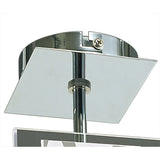 Euphoria LED Glass Semi-Flush Ceiling Light 9W 2700K - Chrome