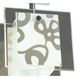 Euphoria LED Glass Semi-Flush Ceiling Light 9W 2700K - Chrome