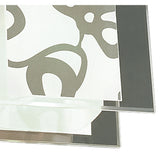 Euphoria LED Glass Semi-Flush Ceiling Light 9W 2700K - Chrome