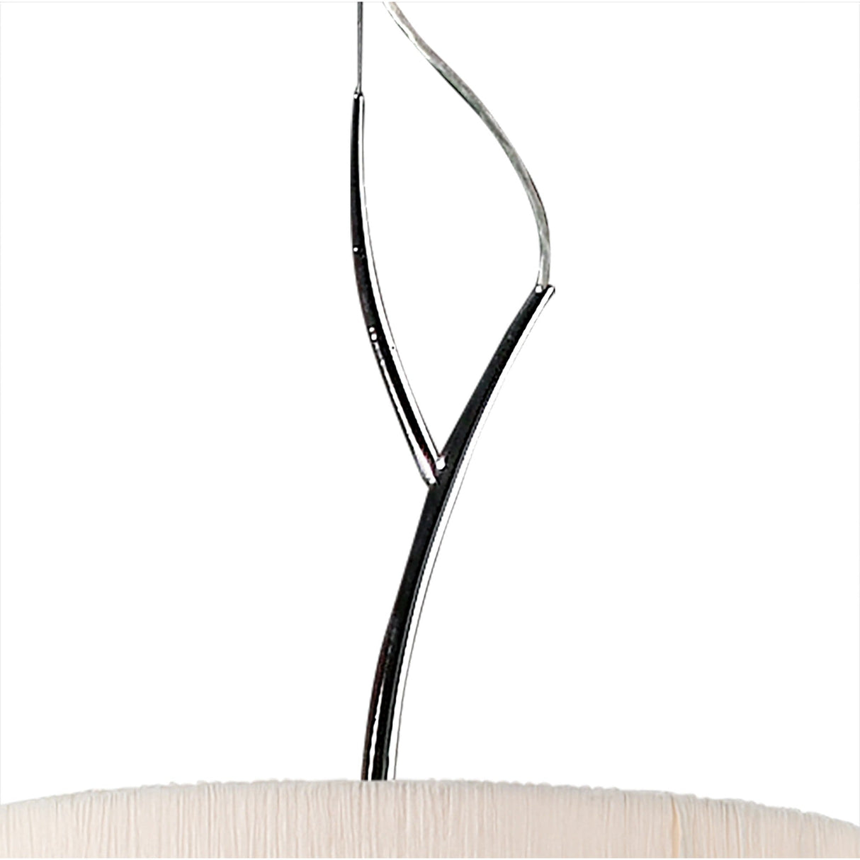 Eve 3 Light Pendant Light – Polished Chrome With White Shade