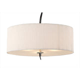 Eve 3 Light Pendant Light – Polished Chrome With White Shade