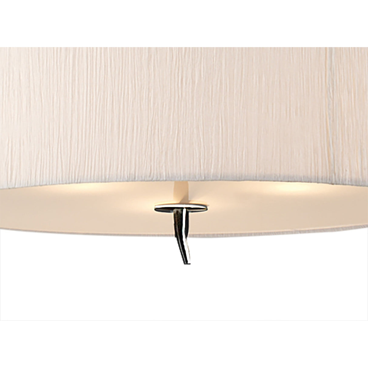 Eve 3 Light Pendant Light – Polished Chrome With White Shade