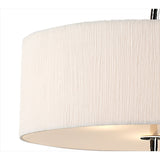 Eve 3 Light Pendant Light – Polished Chrome With White Shade