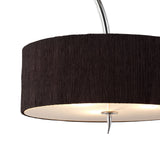 Eve 3 Light Pendant Light – Polished Chrome With Black Shade