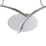 Eve 2 Light Wall Light - Chrome With Black Shades