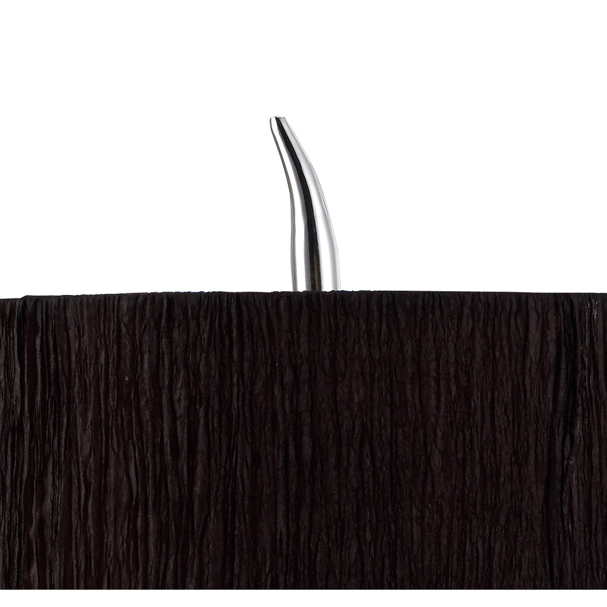 Eve 2 Light Table Lamp - Polished Chrome With Black Round Shade