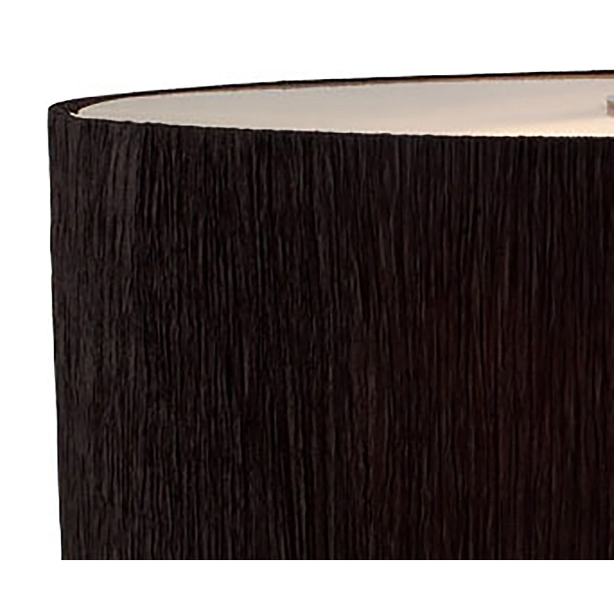 Eve 2 Light Table Lamp - Polished Chrome With Black Oval Shade