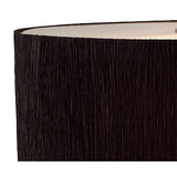 Eve 2 Light Table Lamp - Polished Chrome With Black Oval Shade