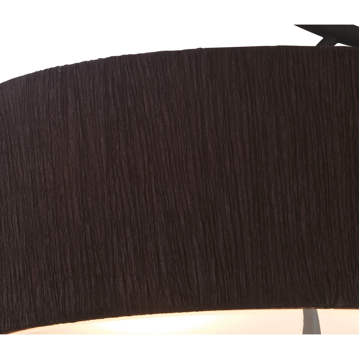 Eve 2 Light Semi-Flush Ceiling Light - Anthracite/Black