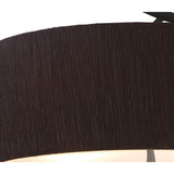 Eve 2 Light Semi-Flush Ceiling Light - Anthracite/Black