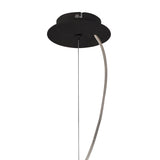 Eve 3 Light Pendant Light – Anthracite With Black Shade