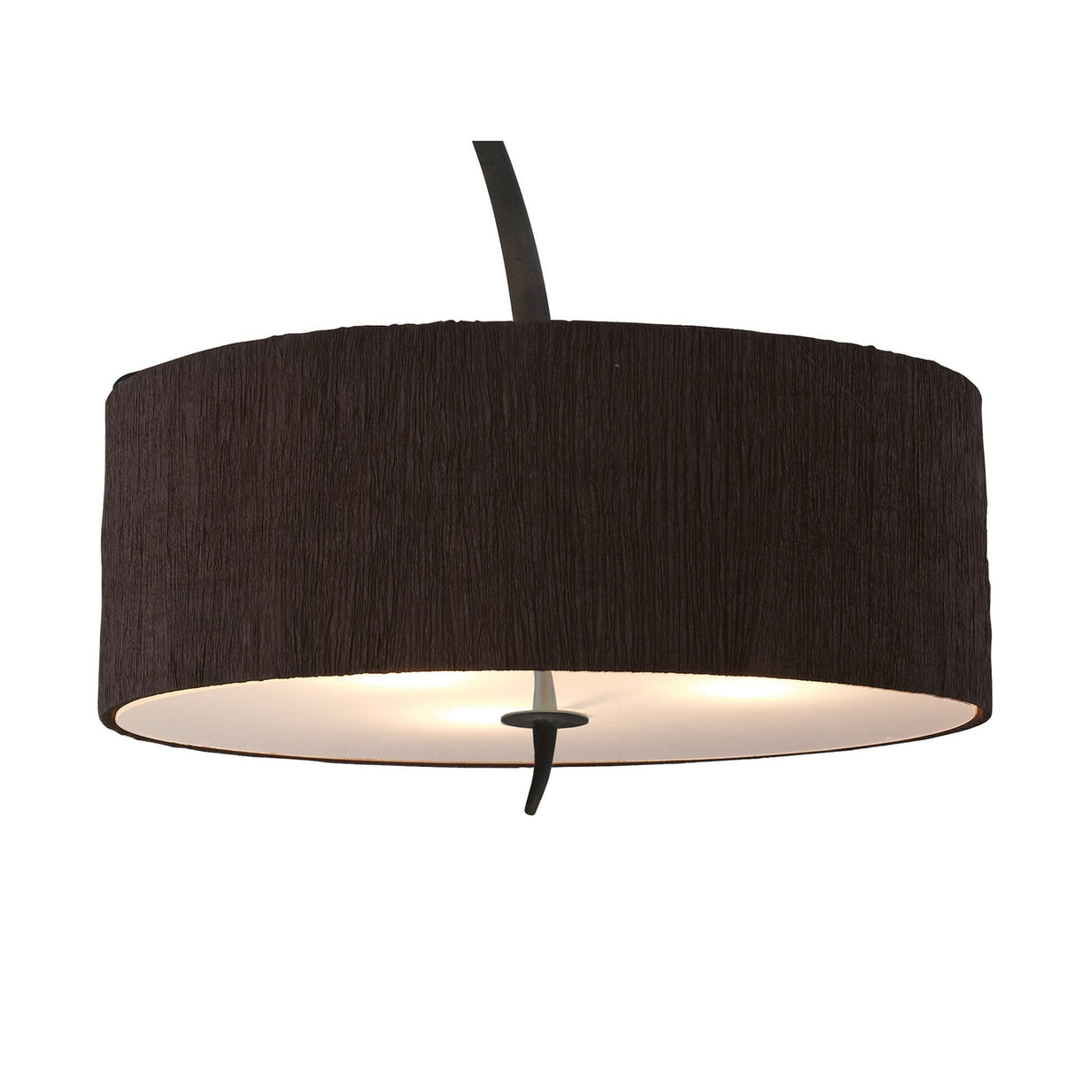 Eve 3 Light Pendant Light – Anthracite With Black Shade