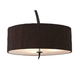 Eve 3 Light Pendant Light – Anthracite With Black Shade
