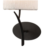 Eve 1 Light Wall Light - Anthracite With White Shade