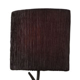 Eve  1 Light Wall Light - Anthracite With Black Shade