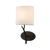 Eve 1 Light Wall Light - Anthracite With White Shade