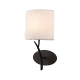 Eve 1 Light Wall Light - Anthracite With White Shade