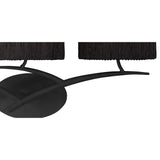 Eve 3 Light Wall Light - Anthracite With Black Shades