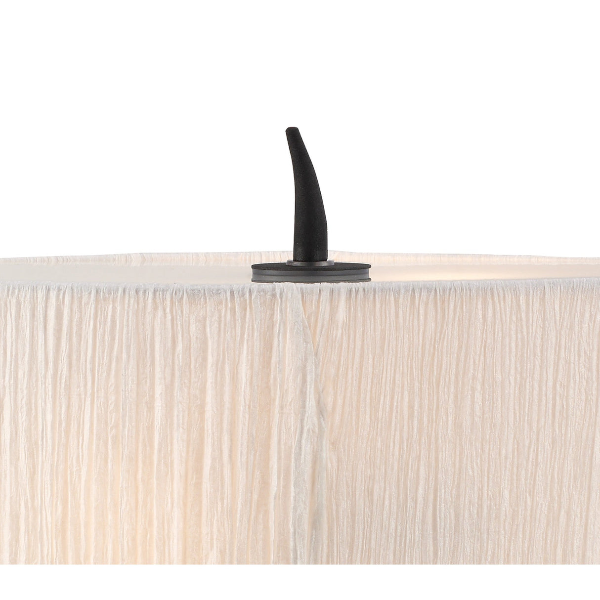 Eve 2 Light Table Lamp - Anthracite With White Oval Shade
